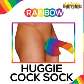 Rainbow Pecker Huggie Sock