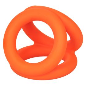 Alpha Liquid Silicone Tri-Ring - Orange Orange
