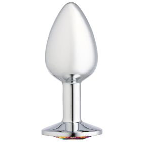 Cloud 9 Novelties Gems Silver Chromed Anal Plug (Option: Medium)