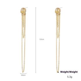 Punk Punk Skull Pendant Earrings (Option: Tassel Style)