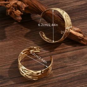 Bold Statement  Gold Hoop Earrings (Option: One card)