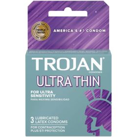 Trojan Sensitivity Ultra Thin Lubricated Condoms (Option: 3 Pack)