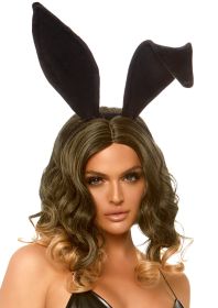 Bendable Velvet Bunny Rabbit Ears (Option: Black)