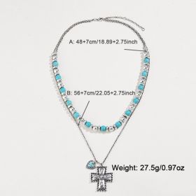 Semi-precious Stone Beaded Twin Earrings For Women (Option: DNXN04753)