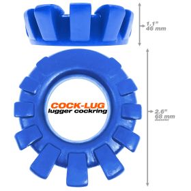Cock (Option: Lug Lugged Cockring  Marine Blue)