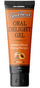 Goodhead (Option: Oral Delight Gel  Peach 4 Oz Bulk)