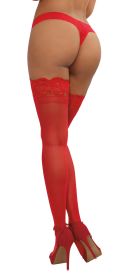 Thigh High (Option: One Size  Red)