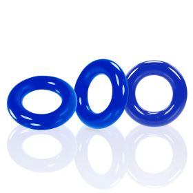 Willy Rings 3 (Option: Pack Cockrings  Police Blue)