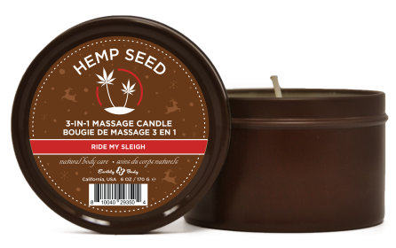 Hemp Seed 3 (Option: in1 Massage Candle Ride My Sleigh 6oz/ 170 G)