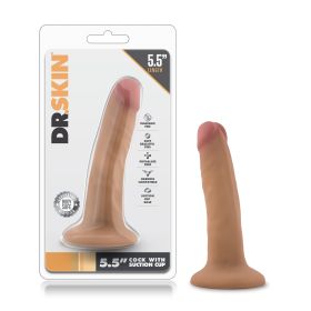 Dr. Skin (Option: 5.5 Inch Cock with Suction Cup  Mocha)