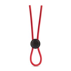 Stay Hard (Option: Silicone Loop Cock Ring  Red)