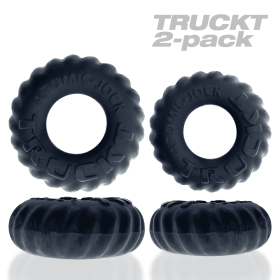 Truckt 2 Piece Cockring Set Atomic Jock (Option: Night Black)