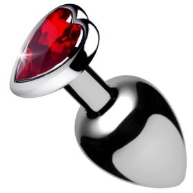 Red Heart Gem Anal Plug (Option: Medium)