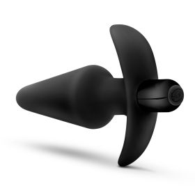 Anal Adventures Platinum (Option: Silicone Vibrating Plug  Black)