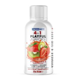 Swiss Navy 4 (Option: in1 Playful Flavors  Strawberry Kiwi Pleasures  1 Fl. Oz.)