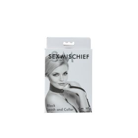 Sex and Mischief Leash and Collar (Option: Black)