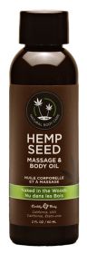 Hemp Seed Massage and Body Oil (Option: Naked in the Woods  2 Fl. Oz/ 60ml)