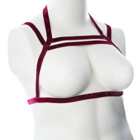 Gender Fluid Sugar Coated Harness (Option: Large/xxlarge  Raspberry)