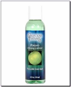 Razzels Warming Lubricant (Option: Pleasurable Green Apple  4 Oz. Bottle)