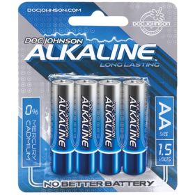 Doc Johnson Alkaline Batteries (Option: AA  4 Pack)