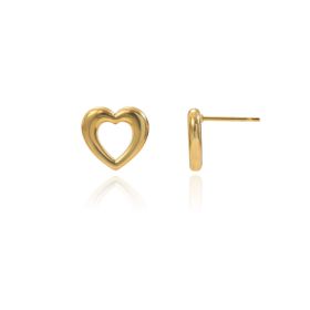 Lxalry 18K Gold Plated Heart Earrings   Stainless Steel Hypoallergenic Jewelry For Women  Skin Safe Everyday & Gift Luxury For Wife Mom Girlfrien (Option: HWCEX9)