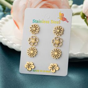 Fashion Simulation Stud Earrings Little Suit (Option: Gold)