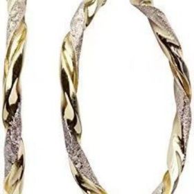 Simple Gold Women's Metal Alloy Earrings (Option: Gold)