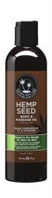 Hemp Seed Massage and Body Oil (Option: Naked in the Woods  8 Fl. Oz./ 237ml)