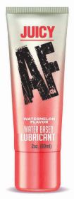 Juicy Af (Option: Watermelon Water Based Flavored Lubricant  2 Oz)