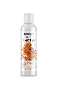 Swiss Navy 4 (Option: in1 Playful Flavors  Salted Caramel Delight  1 Fl. Oz.)