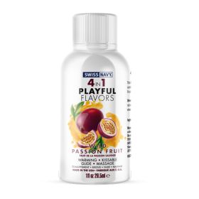 Swiss Navy 4 (Option: in1 Playful Flavors  Wild Passion Fruit  1 Fl. Oz.)