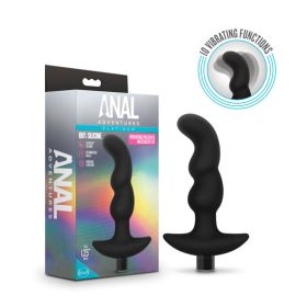 Anal Adventures (Option: Platinum  Silicone Vibrating Prostate Massager 03 Black)