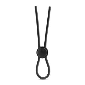 Stay Hard (Option: Silicone Loop Cock Ring  Black)
