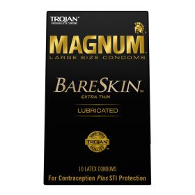 Trojan Magnum Bareskin (Option: 10 Pack)