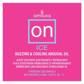 On Ice Buzzing & Cooling Female Arousal Oil (Option: 0.01 Oz. Ampoule)