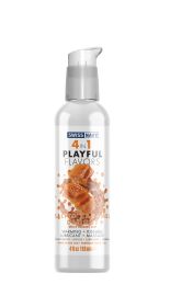 Swiss Navy 4 (Option: in1 Playful Flavors  Salted Caramel Delight  4 Fl. Oz.)