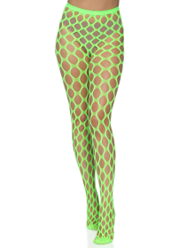 Jumbo Pothole Net Tights (Option: Neon Green  One Size)