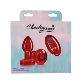 Vibrating Red Metal Remote Plug (Option: Small)