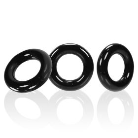 Willy Rings 3 (Option: Pack Cockrings  Black)