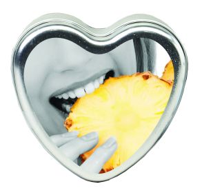 Edible Heart Candle (Option: Pineapple  4oz)