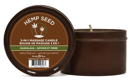 Hemp Seed 3 (Option: in1 Massage Candle  Guavalava  6 Oz.)
