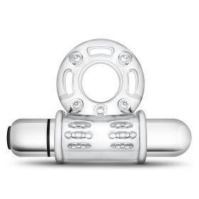 Stay Hard 10 Function Vibrating Bull Ring (Option: Clear)