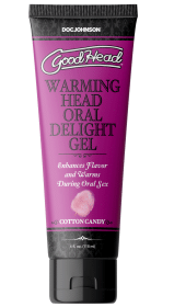 Goodhead (Option: Warming Head Oral Delight Gel  Cotton Candy  4 Fl Oz Bulk)