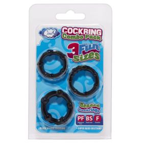 Cockring Combo Beaded (Option: Black)