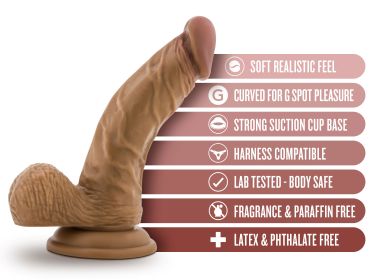 Dr. Skin (Option: Dr. Stephen  6.5 Inch Dildo With Balls  Tan)