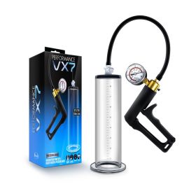 Performance (Option: Vx7 Vacuum Penis Pump With Brass Trigger & Pressure Gauge  Clear)