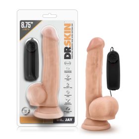 Dr. Skin (Option: Dr. Jay  8.75 Inch Vibrating Cock With Suction Cup  Vanilla)