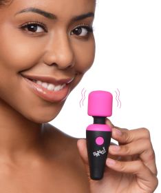 Bang (Option: 10x Vibrating Mini Silicone Wand  Pink)